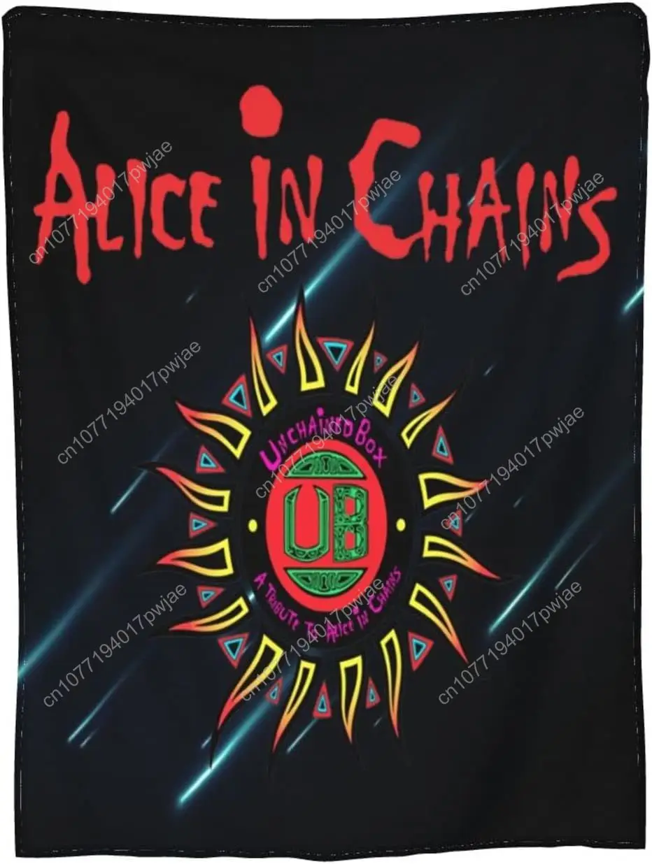 

Alice Rock in Band Chains Blanket Lightweight Flannel Throw Blankets Warm Bed Blankets Cool Blanket All Seasons Custom blankets