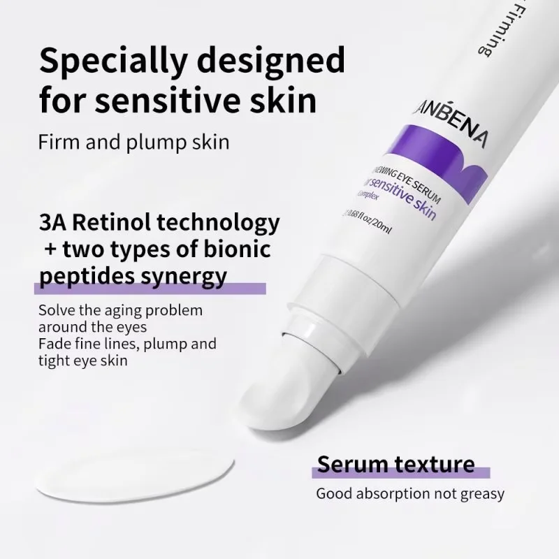 LANBENA Retinol Anti-Wrinkle Eye Serum Oil Lift Tighten Eye Area Lighten Fine Lines Dark Circles Remove