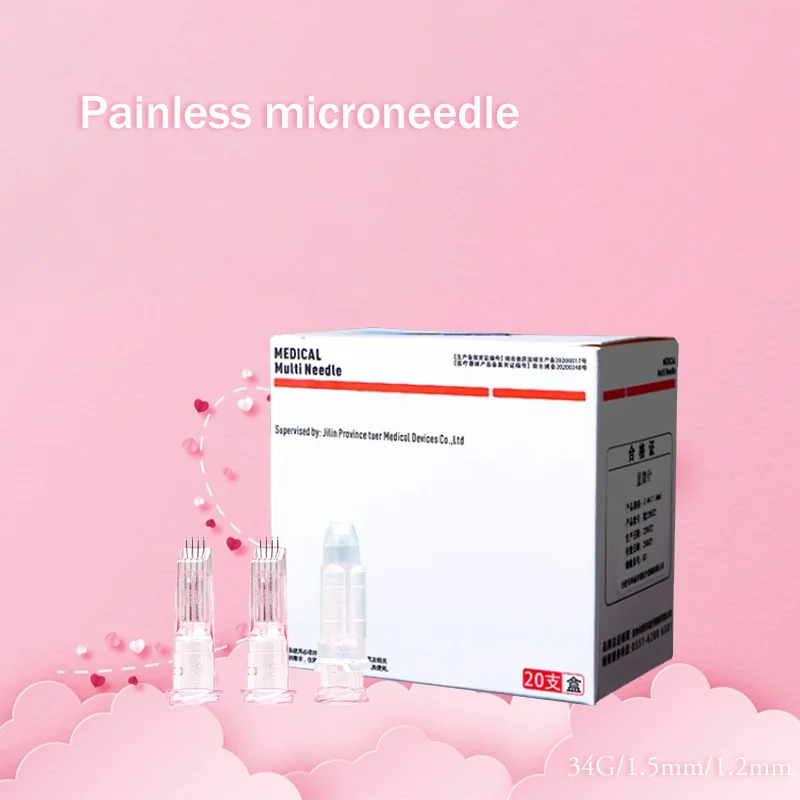 

34g 1.5mm 1.2mm hand punched four needle sterile facial water light mosquito needle eye circumference neck line