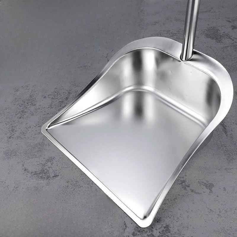 Stainless Steel Thickened Garbage Shovel Iron Squeegee Household Floor Cleaning Tool Single Piece Broom Scrape Shovel