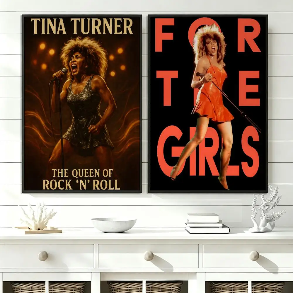 music Tina Turner Poster Poster HD Trendy SelfAdhesive Wall Art Print For Living Room Bedroom Dorm Office Home Gift
