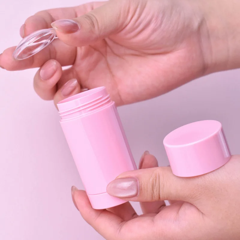 30g Deodorant Stick lipbalm tubes double layer rotating cover solidamaterial plastic packing cosmetic subpackaging