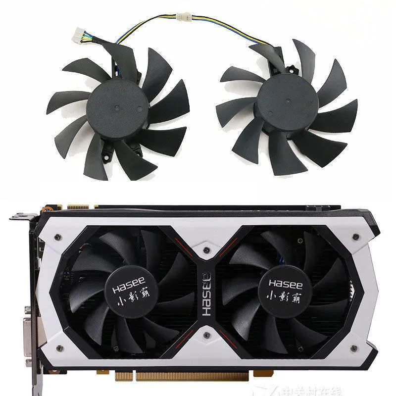 

75MM 4PIN DC 12V 0.35A T128015SH GT950 GPU fan for the Little Shadow Master GTX950 960 750TI GM50 TI graphics card cooling fan