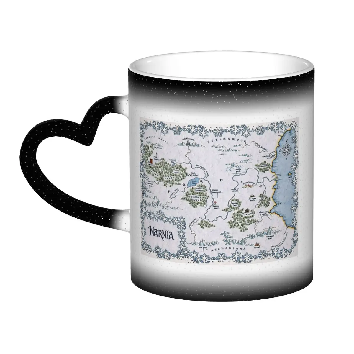 Narnia Map - Chronicles Of Narnia Mug Funny Ceramic Coffee Cups Tea Mugs Milk Cup Drinkware Gift for Woman Man