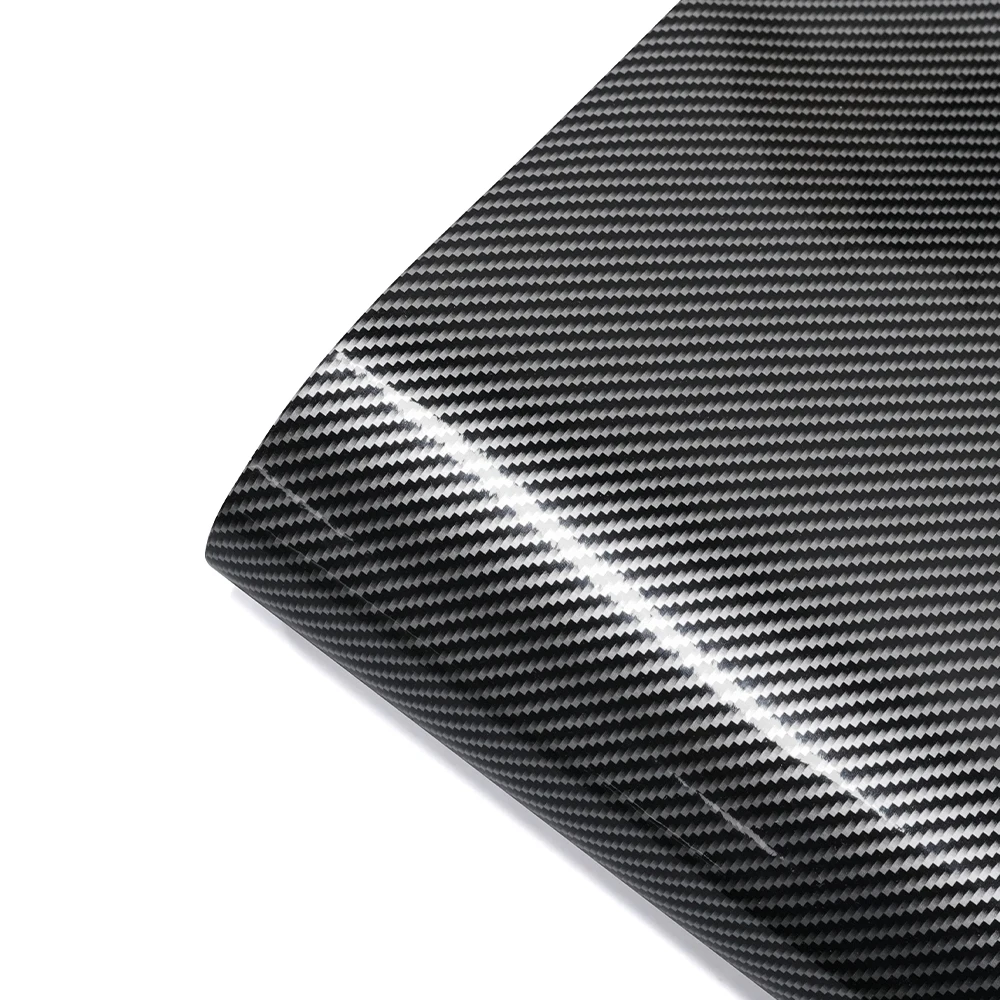 2D Glossy Carbon Fiber Bubble Free Car Wrapping Film Waterproof Vinyl Film Exterior Interior Decoration Motorcycle Accessories