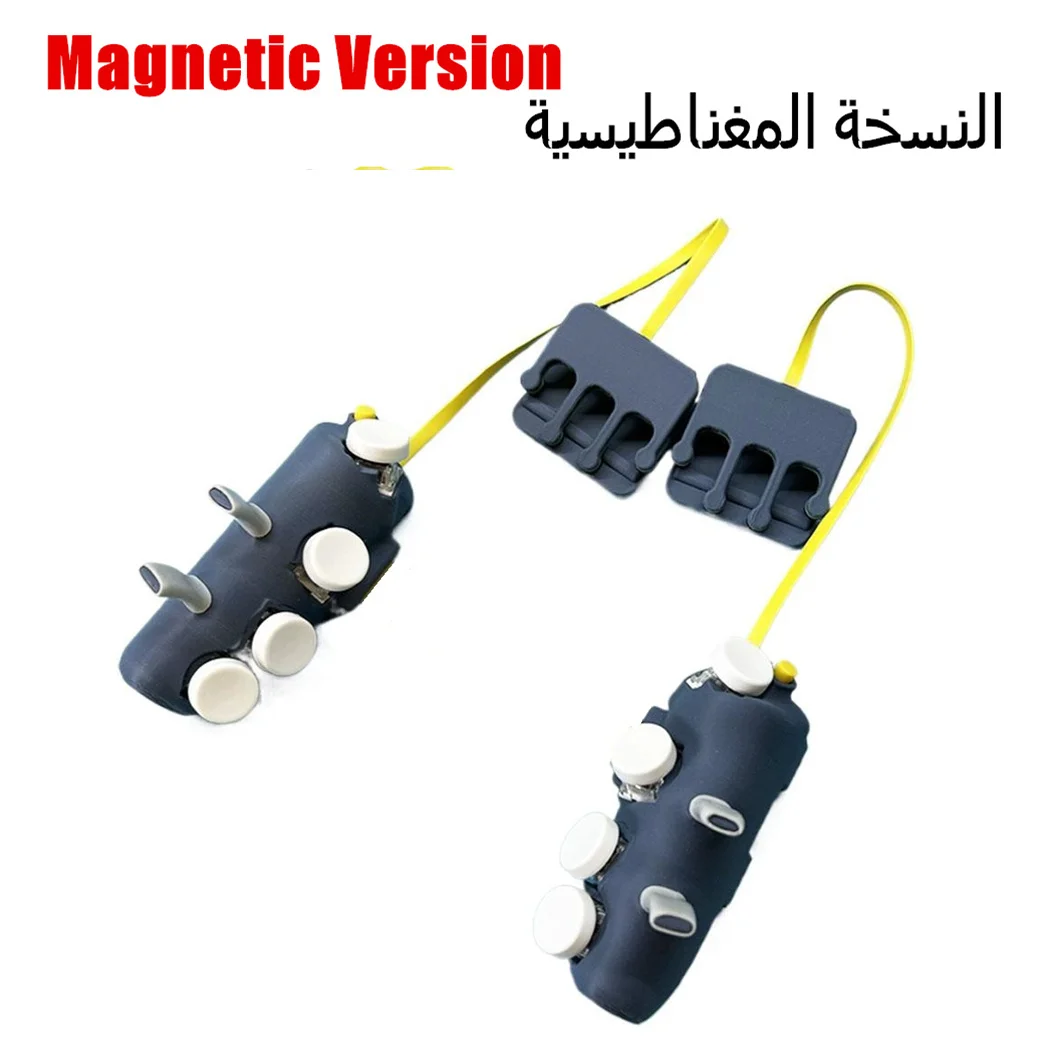 مقبض ألعاب لوحي ثلاثي الأبعاد يمكنك صنعه بنفسك، 8/6/4 أزرار، إطلاق نار مستمر نبضي، لوحة ألعاب PUBG لجهاز Ipad Nubia