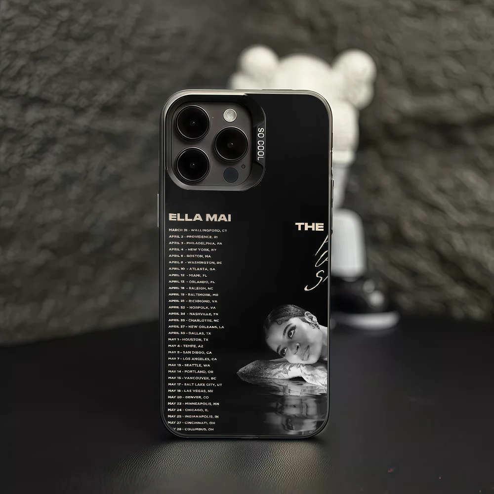 Coque de protection couleur IMD pour iPhone 12, 11 13, 14, 15, 17, Max Pro Plus, Mini, chanteur e-ella Mai, vous avez toujours me l'aimer