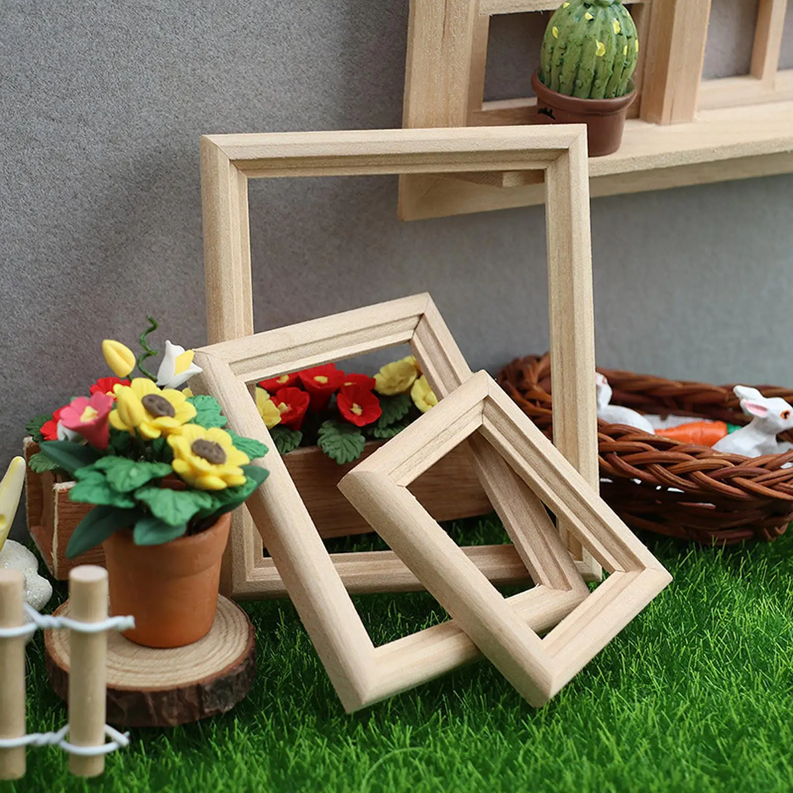 3 pezzi 1/12 Puntelli per scene di vita Modelli di cornici per foto per bambini piccoli 3+ ragazzi