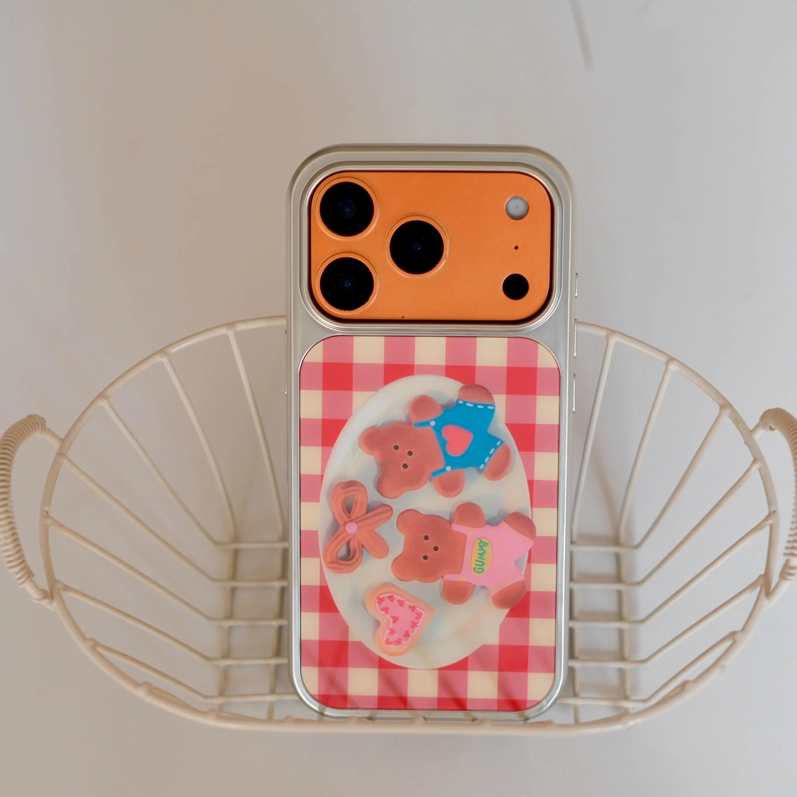 New Year Christmas Bear Biscuits Autumn Winter Collection Ins Phone Case For iPhone 17 16 15 14 13 12 11 Pro Max Plus Y2K Cover view 5