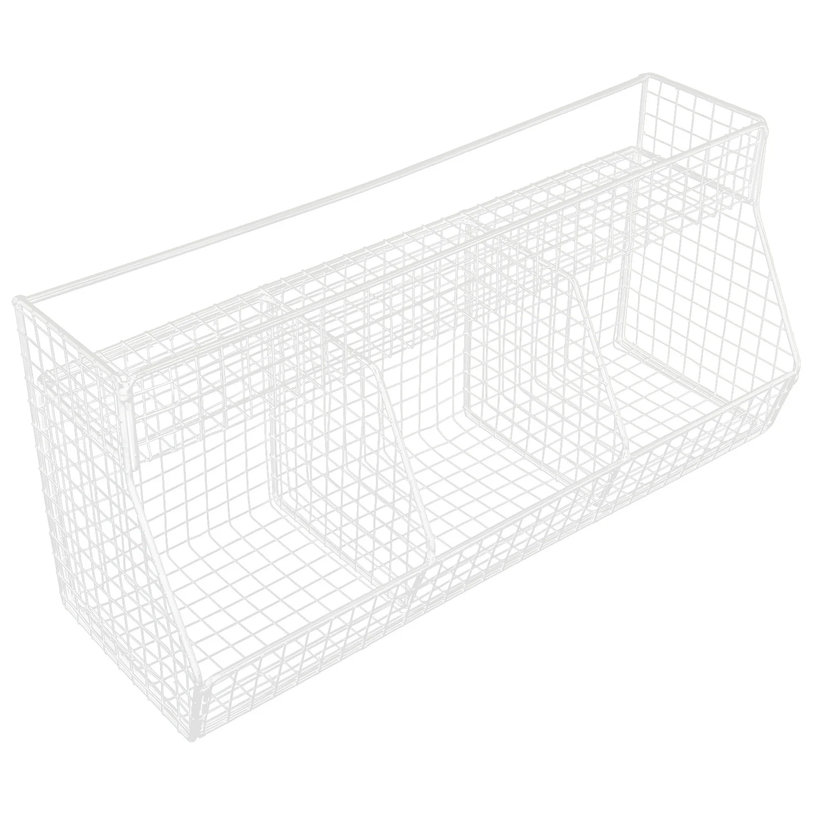 

Wall Mounted Kitchen Storage Basket Carbon Steel Wire Organizer for Fruits Vegetables Garlic Ginger Scallion Onion Metal Wall