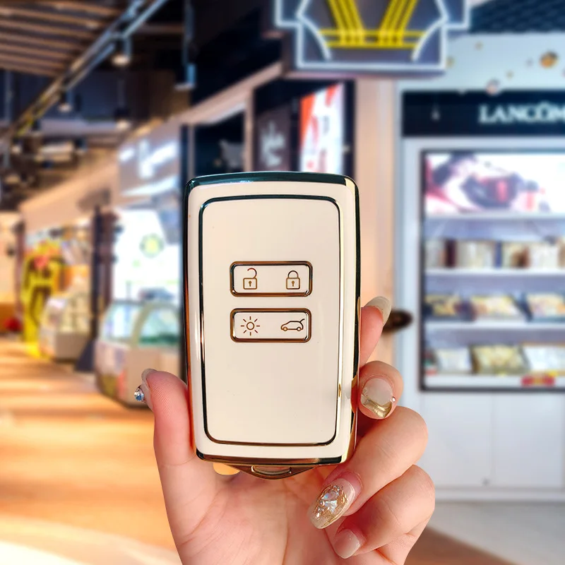 

Car Key Case Cover for Renault Austral Captur Arkana Koleos Zoe Scenic Dacia Sandero Duster Logan Jogger Kadjar Clio Megane