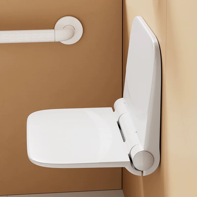 Wiszące na ścianie niewidoczne krzesło do kąpieli sypialnia hotel salon szpitalne zastosowanie łazienka składany stołek prysznicowy dla osób starszych niepełnosprawnych