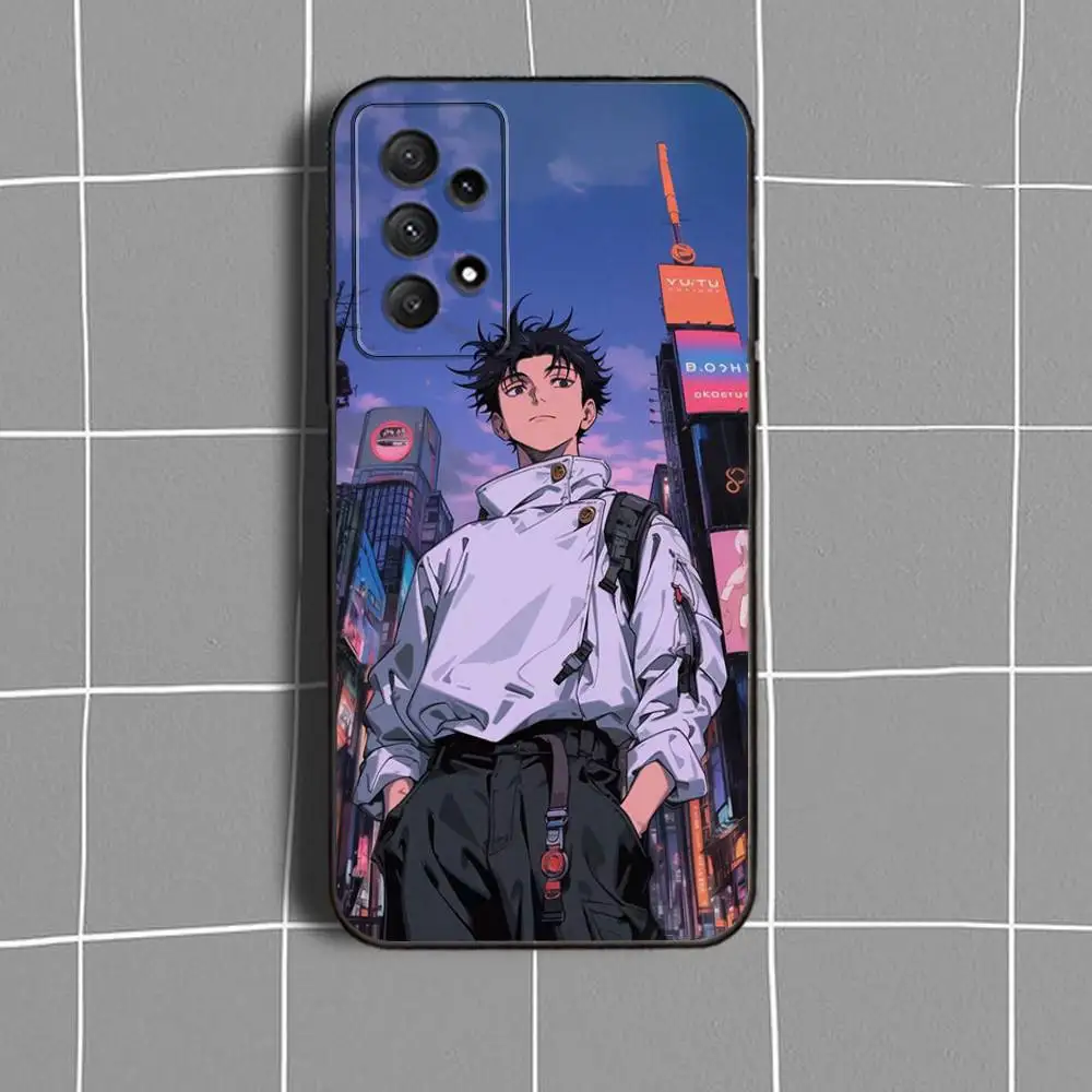 O-Okkotsu YutaS telefoonhoesje voor Samsung Galaxy A73,31,32,72,41,53,52,71,22,5G,Note,J7,8,9 zachte zwarte cover