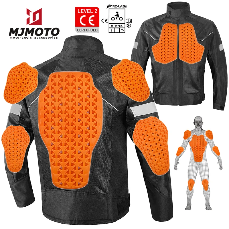 

Вставка для мотоциклетной куртки, защитные накладки для груди и спины, сертифицированные CE2, защитные накладки для куртки для мотокросса, встроенные накладки для мотоциклетной куртки