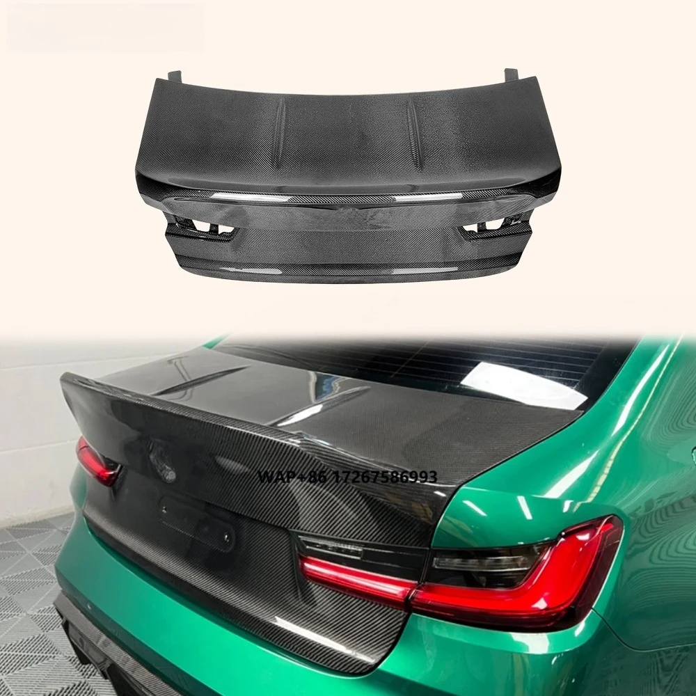 

For M3 G80 2020-24 4D Sedan Carbon CS Style Rear Ductail Trunk Boot Lid