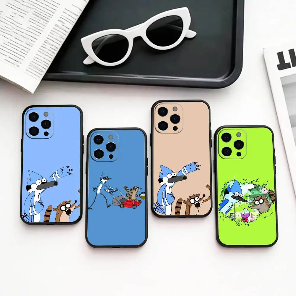 

Lazy M-Mates M-Mordecai and R-Rigby Phone Case Silicone Soft For IPhone 17 16 15 14 13 12 11 X XR Plus Pro Max Plus