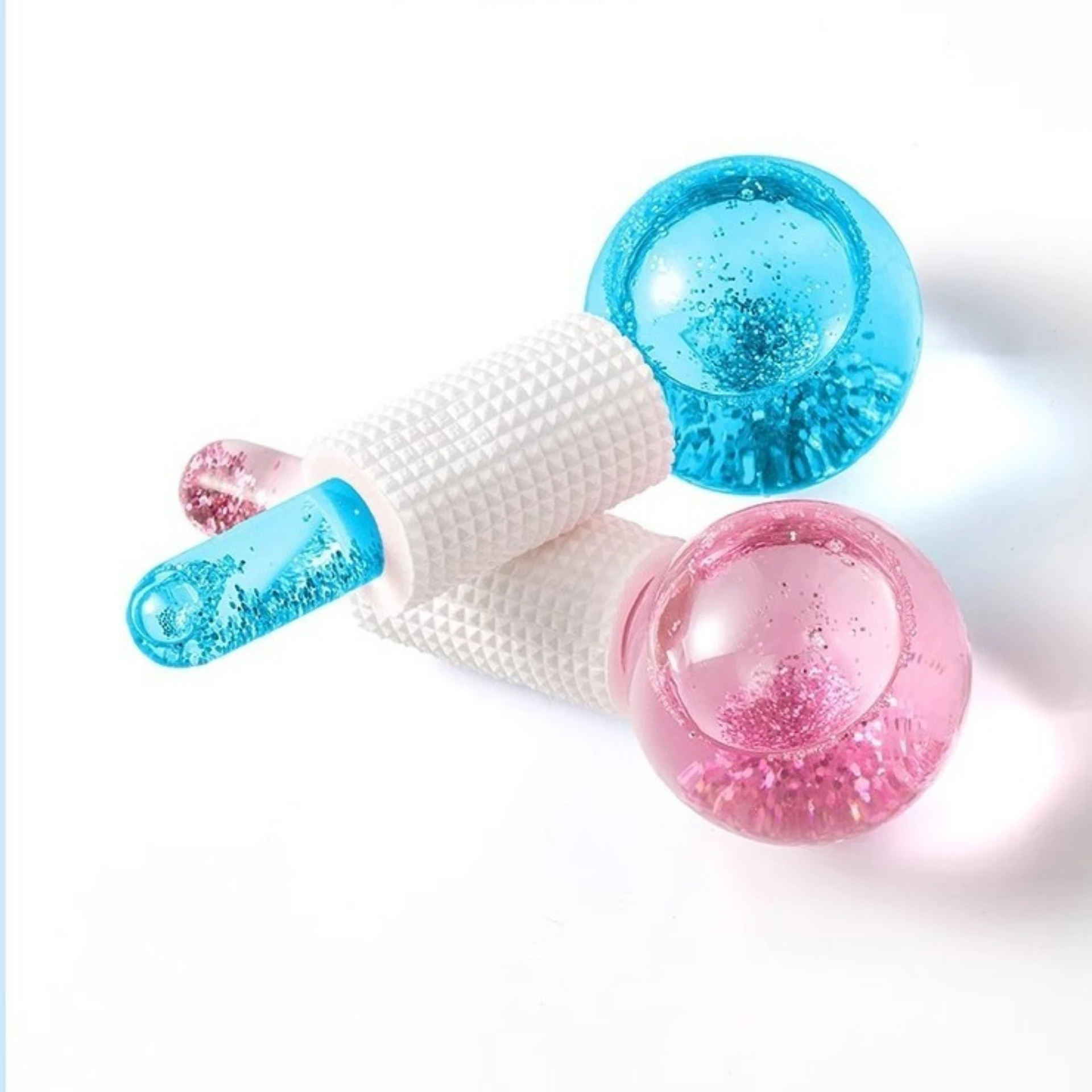 Hot and cold double compress massage facial spa beauty glass crystal ball beauty ice ball skin care tools gifts view 4