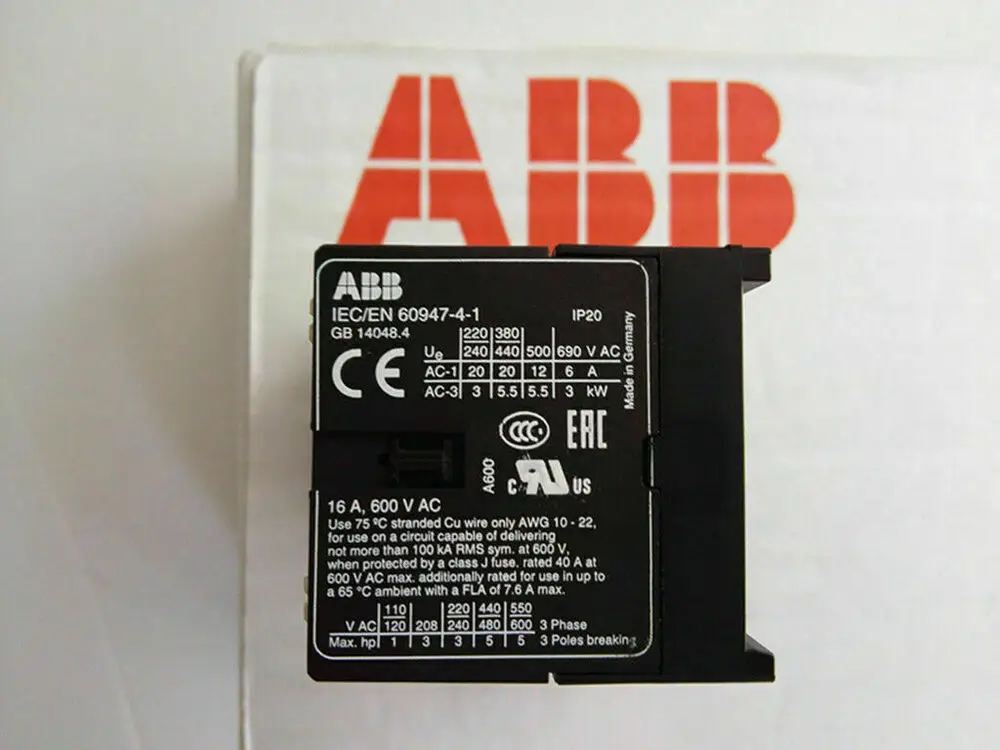 

100% новый ABB IEC/EN 60947-4-1 импортный контактор в коробке