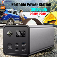 30400mAh 200W Portable Power Station 220V Battery Outdoor Camping Emergency Power Supply Solar Generator Battery Home Power Bank