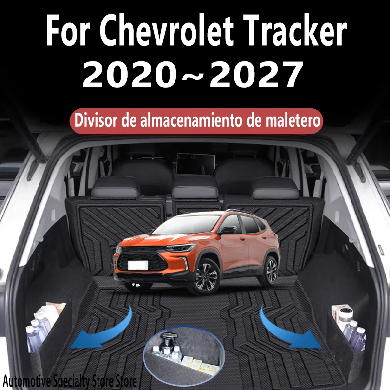 Für Chevrolet Tracker 2020~2027 26 Multifunktionale Kofferraum-Aufbewahrungstrennwand Verstärkte Aufbewahrung Auto-Innenausstattung Autozubehör