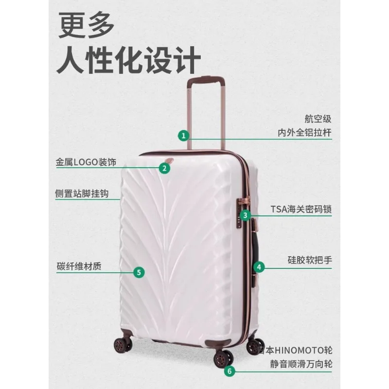 Carbon fiber suitcase men's new small 20-inch boarding case 24-inch suitcase trolley case 28-inch suitcase