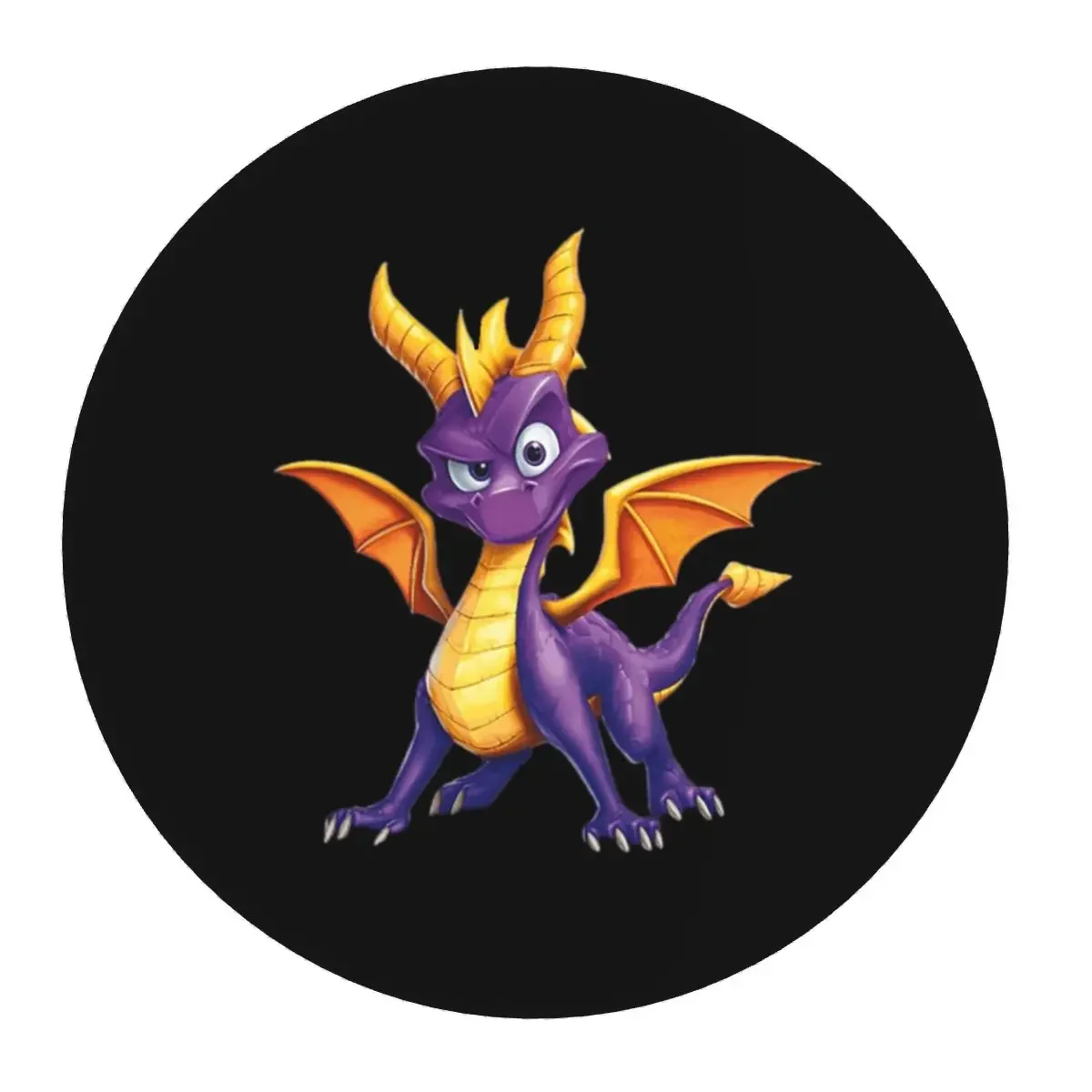 Ice Spyro Round Mouse Pad Computer Keyboard Mouse Mat Gamer Laptop Desk Mat Office Accessories Table Mats