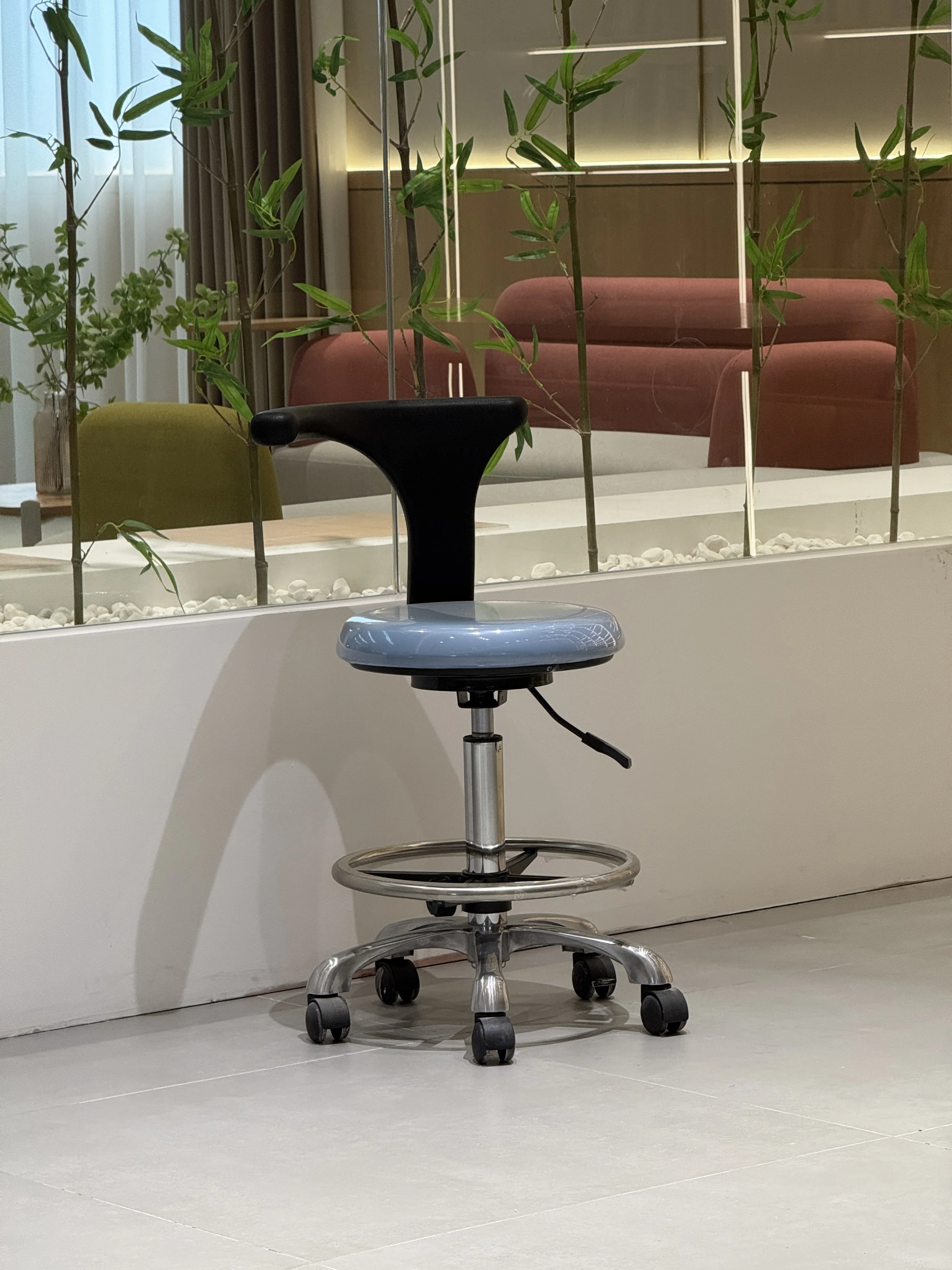 & Modern Recline Height Adjustable Stool Commercial Hospital Rotate Lift Dental Lab Bench Work Chair With Backrest