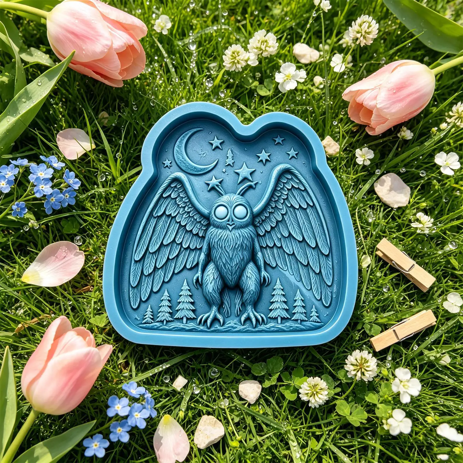 Stepping Stone Mold DIY Reusable Garden Decor Plaster Moulds Yard Paver Cement Mould for Homeowner Gardener Landscaper Decorator