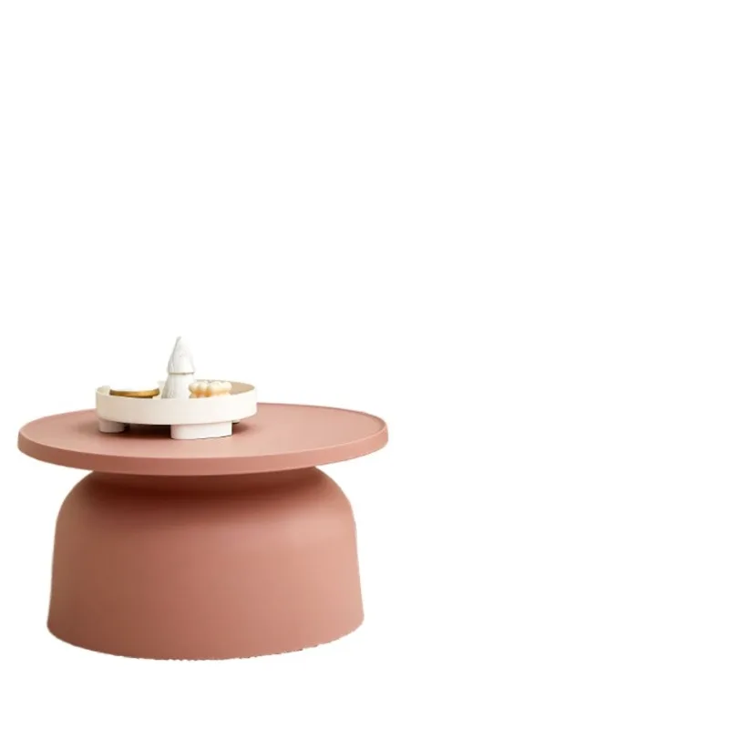 

celebrity plastic coffee table combination, home living room round balcony corner table
