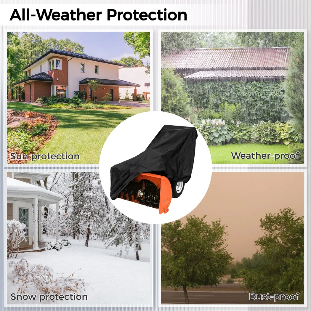 Waterproof Snow Blower Cover 420D Oxford Cloth Snow Thrower Cover 47×32×40\