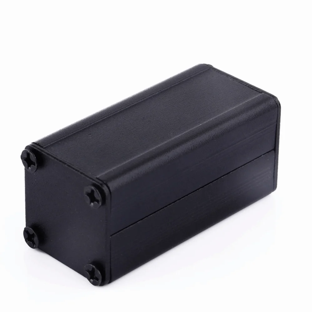 1.97x0.98x0.98in Extruded Aluminum Case 50x25x25mm Black Electronic Cooling Case Cooling Design Aluminum