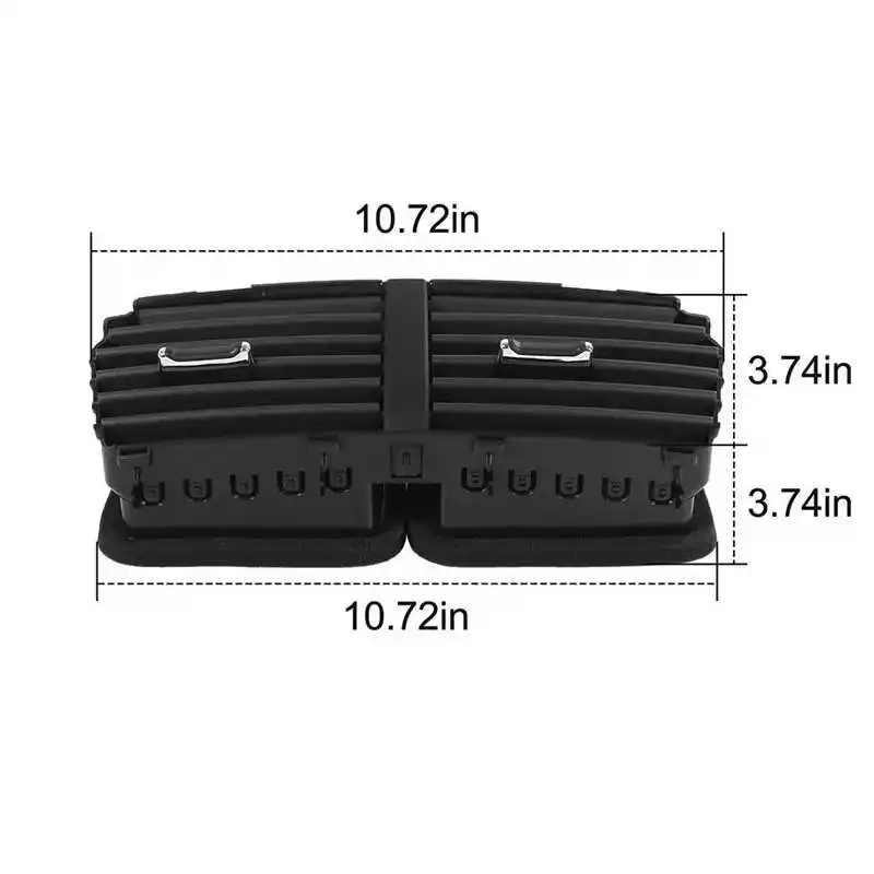 Black Center Air Outlet Louver ABS Plastic Construction Direct OEM Replacement Smooth Black Finish For Ford Explorer 2011-2015