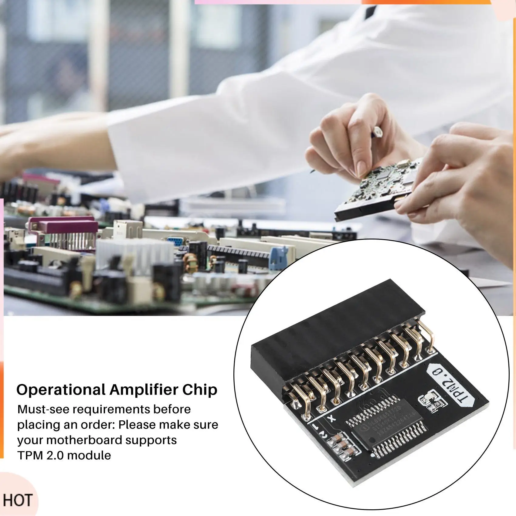 Nachrichten LPC 20Pin Schutzmodul für ASUS TPM-L R2.0/Gigabyte GC-TPM2.0 kompatibles Trust Platform Modul 20-Pin 20-1 L2P7