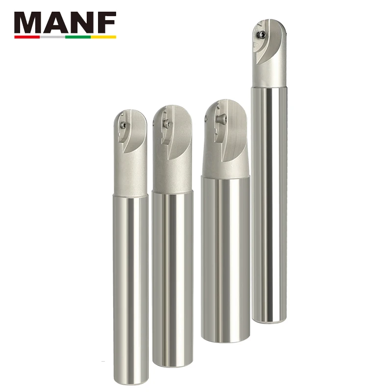 Imagem -04 - Manf Bcf 10r 12.5r 15r Borda Dupla Bola Cabeça Áspera Fresa Haste Curvada Superfície Áspera Cortador de Bola para Zcew100ce Zcew125se