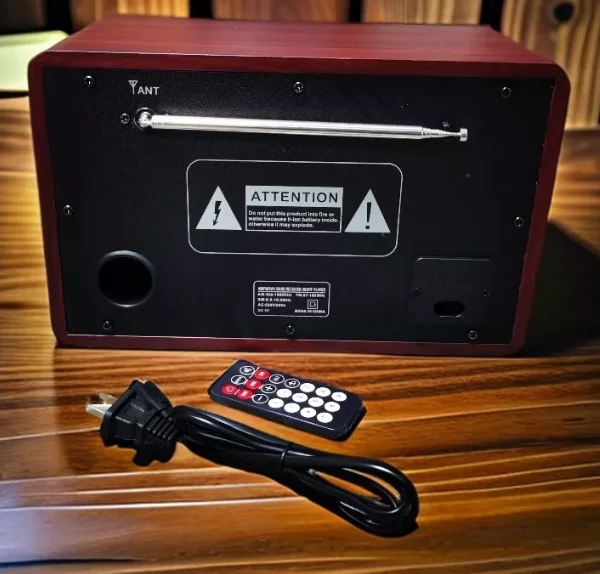 FM/MW/SW Multi-Band Radio with Bluetooth Speaker, Remote Control & TF Card Playback for Camping & Home