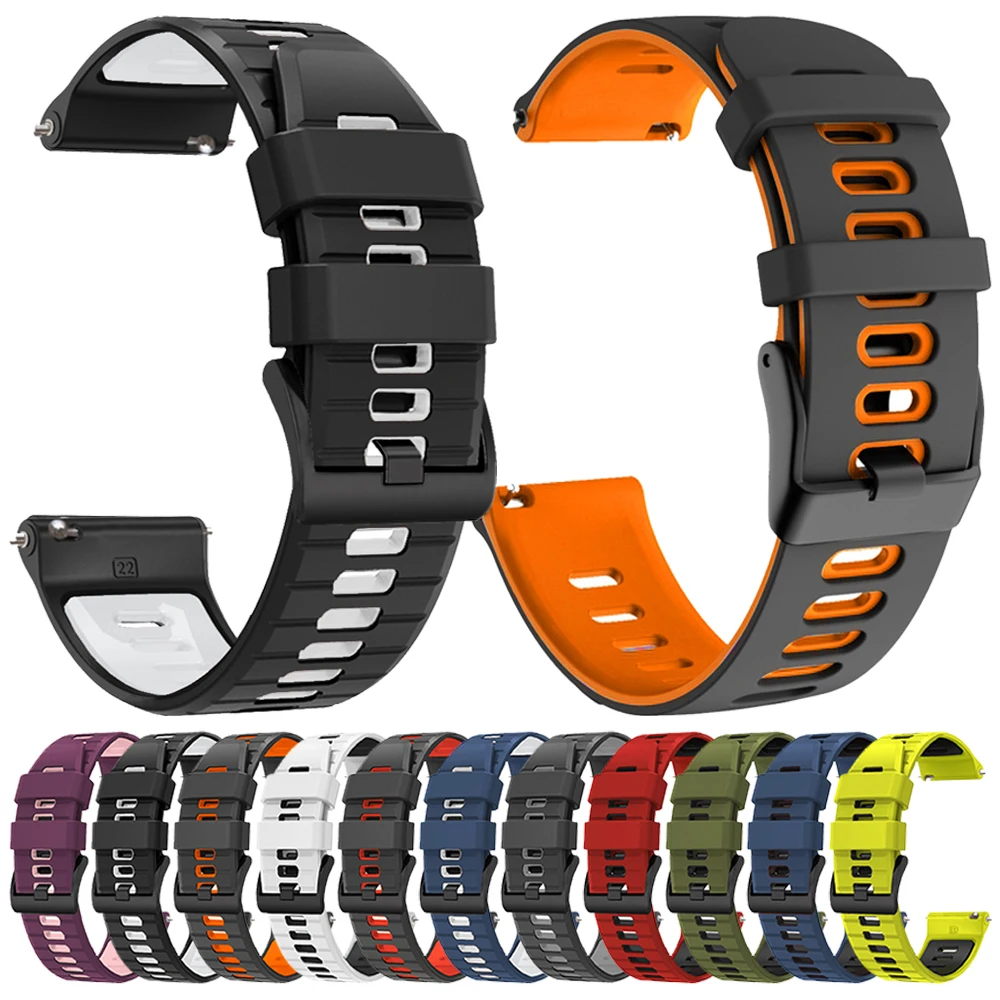 22 mm Silikonarmband für Xiaomi Watch 2 Pro/S4/S3/S2/S1 Active/Mi Watch Color 2 Sportarmband Huami Amazfit GTR 4 2 3 Pro Armband