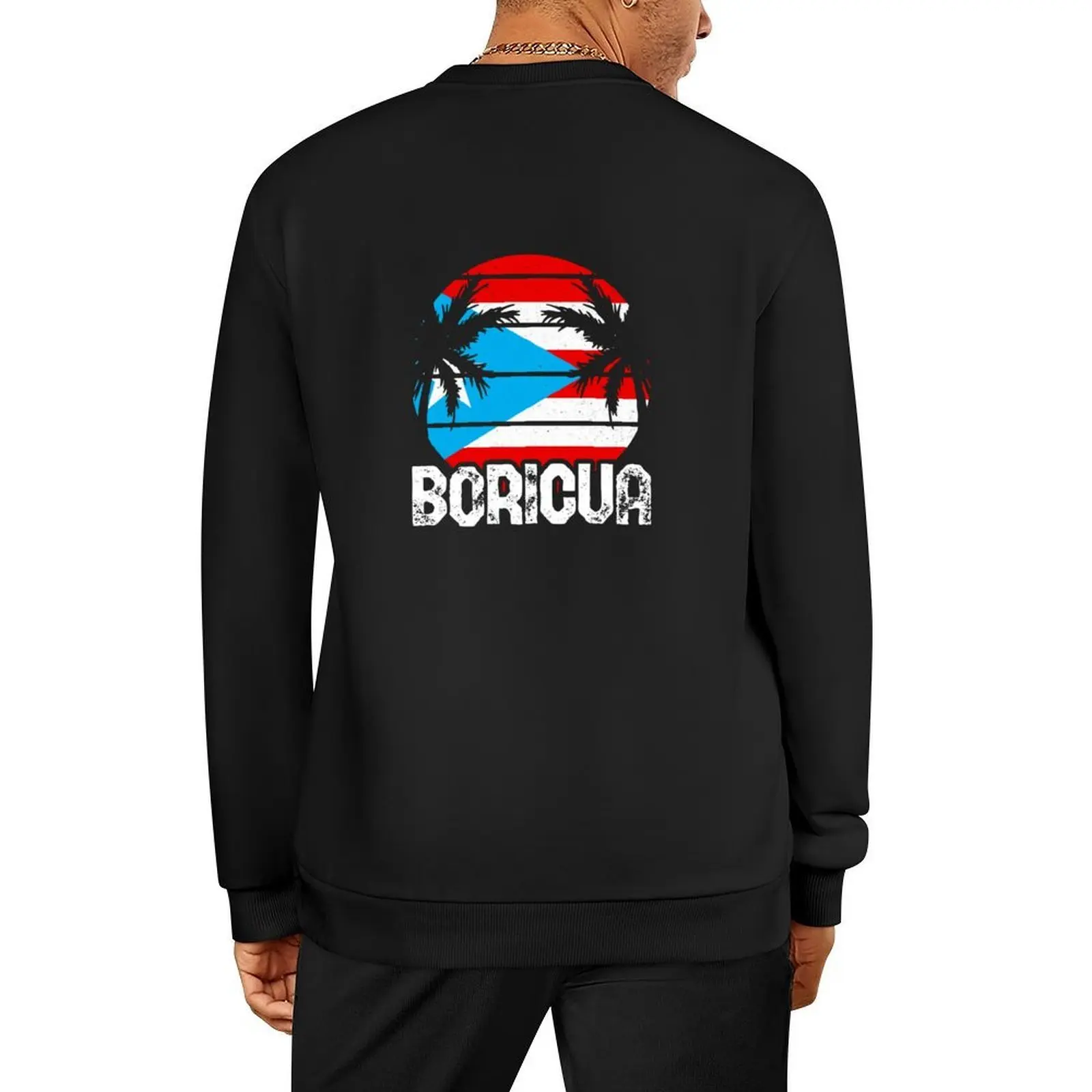 

Puerto Rico Flag Proud Boricua Pullover male clothes autumn graphic t shirts men blouse sports sweatshirt man