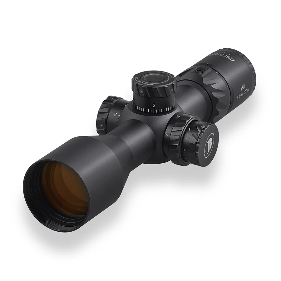 

HD 3-12X44SFIR с коротким передним блоком, цифровая система коррекции отклонения при прицеливании, высокое разрешение, высокая ударопрочность.