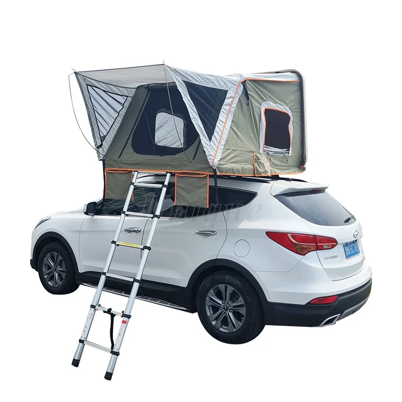 Car Rooftop Tent, SUV Pickup, Vehicle Top Mounted, Camping Picnic, ABS Hard Shell Tents, Quick Folding, 280G Fabric