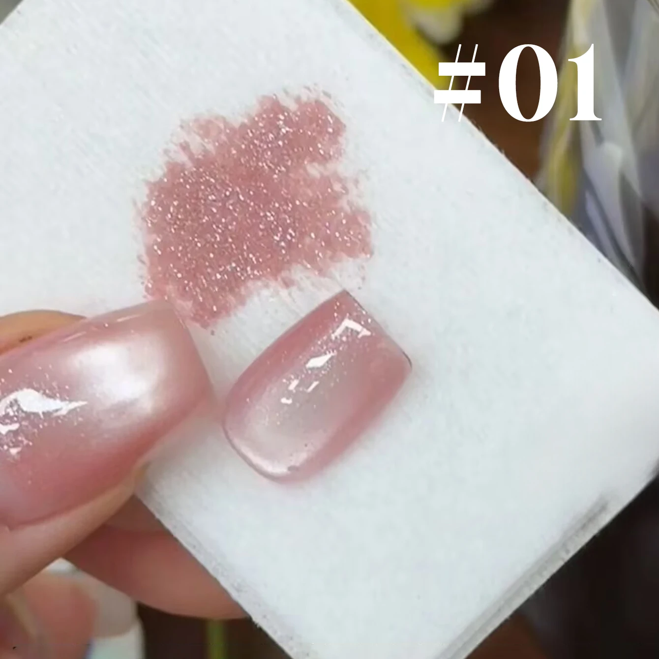 1-16 Stück 12 ml rosa Nägel Welt romantische Cat-Eye-Magnet-Gel-Nagellack-Gel feiner Schimmer Nude Cat-Eye-Nagellack Goldnägel