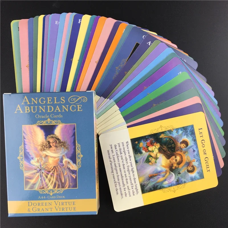 Angels Of Abundance Oracle Cards  Tarot Card With English Guidebook Friend Family Party Toys Board Game Card