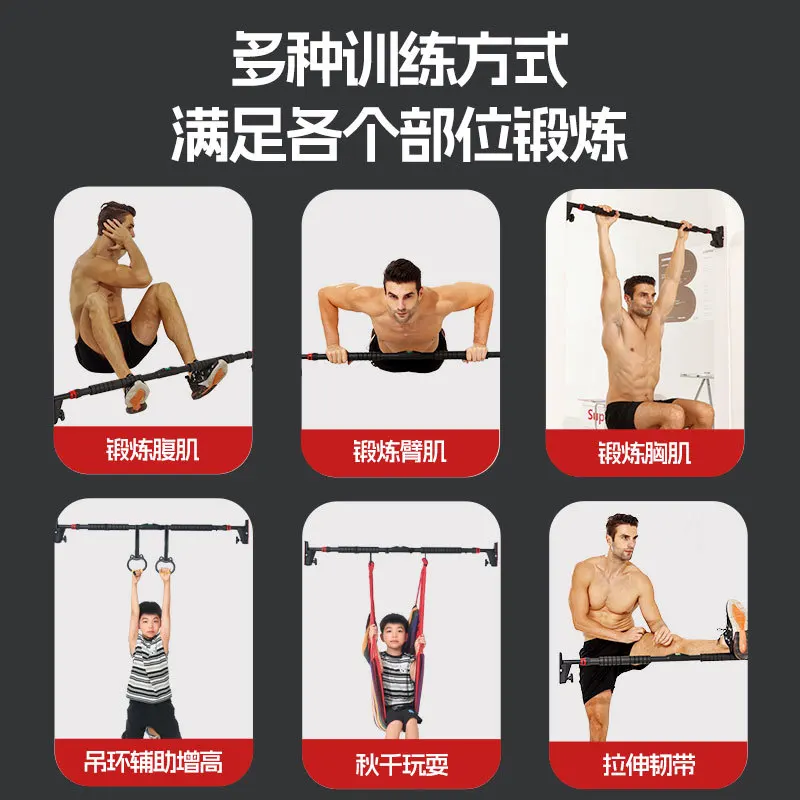 Pull-Up Bar for Home Use, Indoor Wall-Mounted Doorway Pullup Bar, No Installation No Drilling Required, Fitness Horizontal Bars