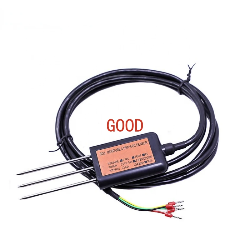 

Soil moisture temperature conductivity sensor for gardening and agriculture for farm irrigation system