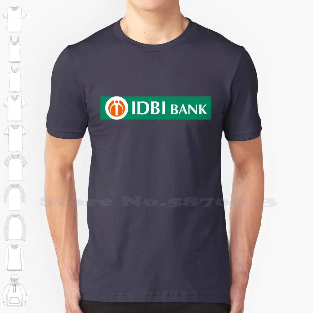 IDBI Bank Logo Casual Streetwear Print Logo T-shirt Graphic 100% Cotton Tee