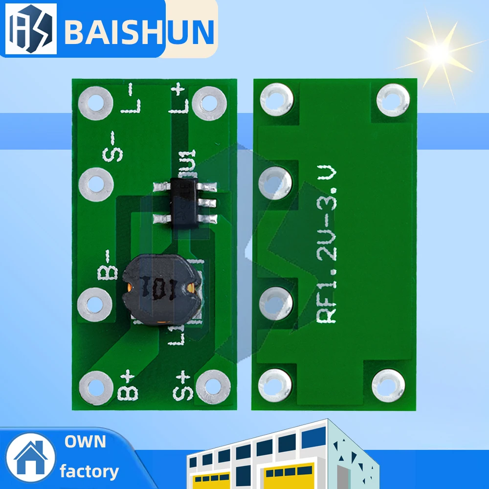 1.2V light controlled constant brightness solar underground lamp circuit board, double-sided nail solar nail lamp controller PCB
