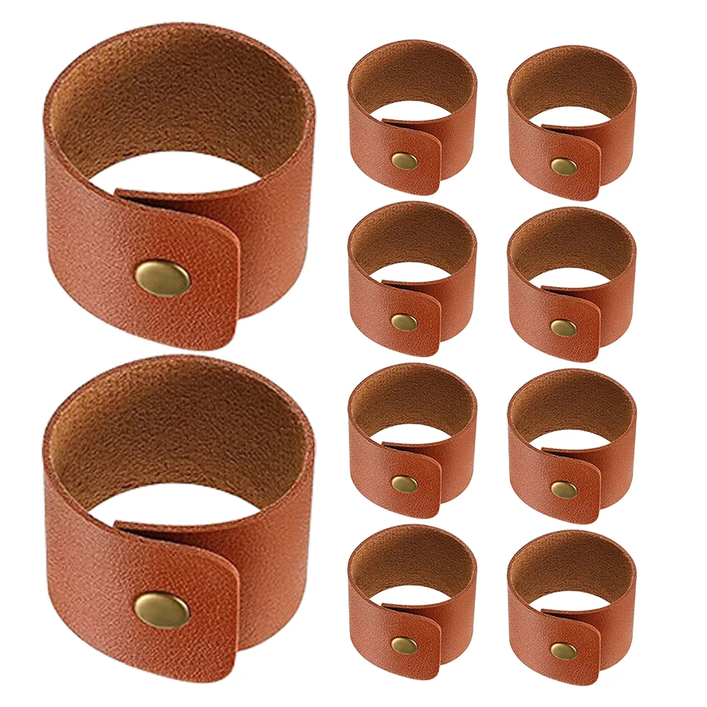 12pcs Faux Rings Napkin Ring Modern Versatile Rustic Fake Napkin Ring Fall Table Decor Homeware