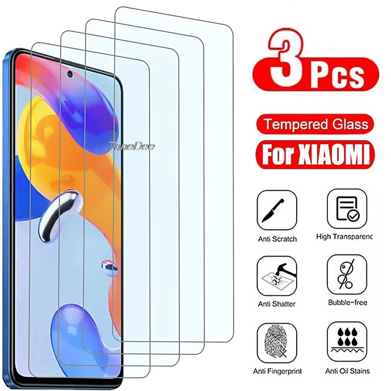 

1-3PCS Tempered Glass For Redmi Note 15 14 13 12 Pro 11 10 9 K40 K70 11S 10S 9S 14S 15C 14C 13C 12C 10C 15R A5 Screen Protectors
