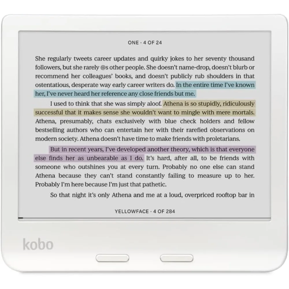 Libra Colour | eReader | 7” Glare-Free Colour E Ink Kaleido™ 3 Display | Dark Mode Option