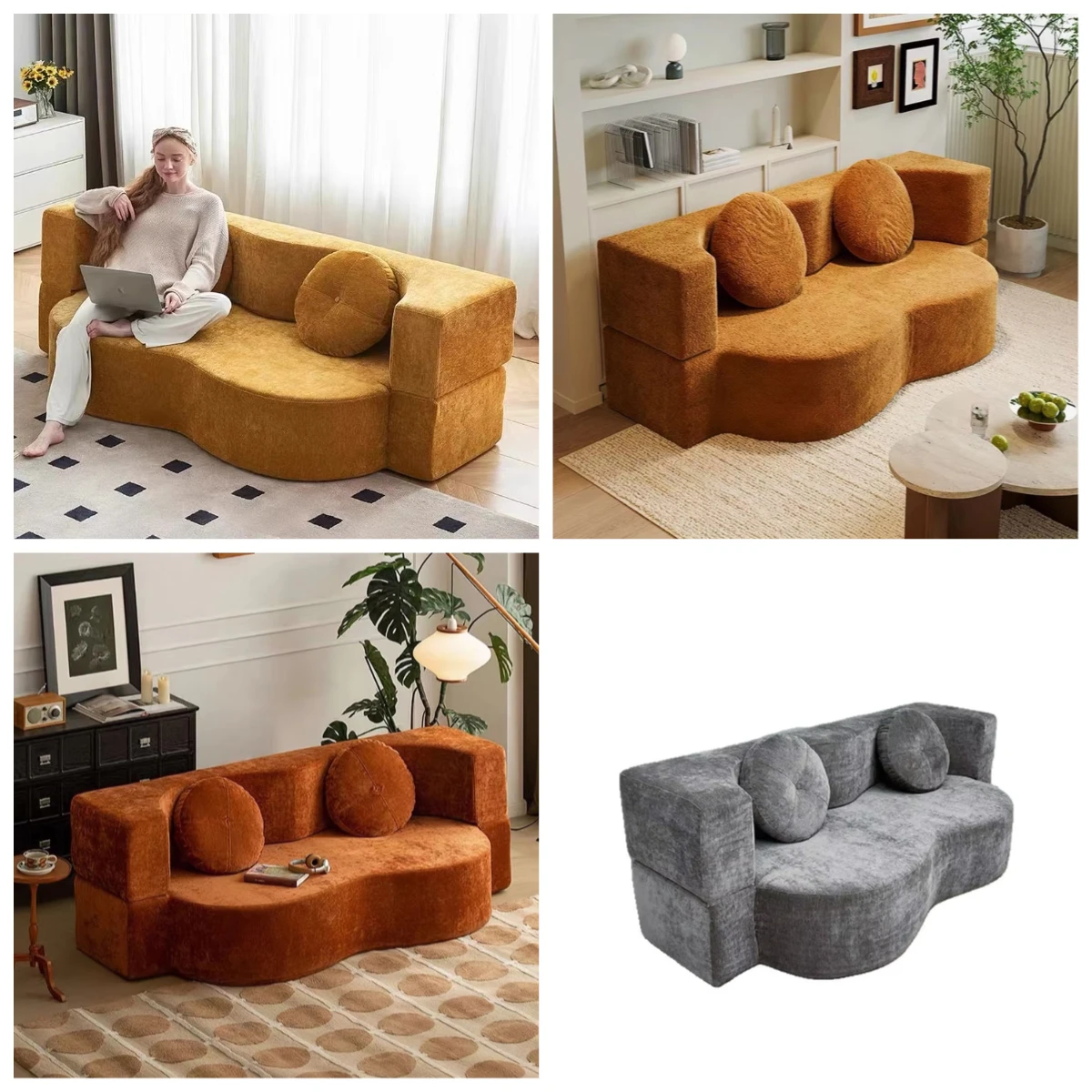 

Hot-selling Compression Fabric One Seat Sofa Detachable Washable Folding Dual-Purpose Floor Sofa Bed Small Apartment