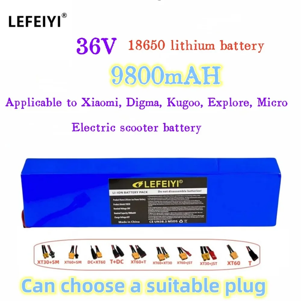 

Electric Scooter Battery 36V 9.8AH Is Suitable for Xiaomi, Digma, Kugoo, Explore, Micro and Other Electric Scooters